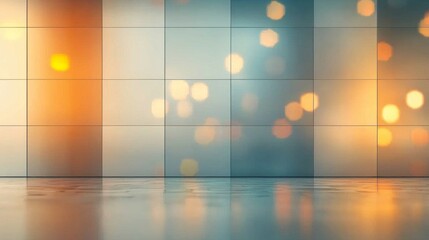 Dynamic light patterns illuminate modern interior space abstract visuals contemporary art studio bright and colorful environment artistic concept