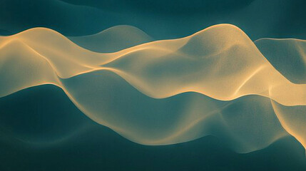 Elegant abstract design with curved gold molding on wall for decoration and interior design