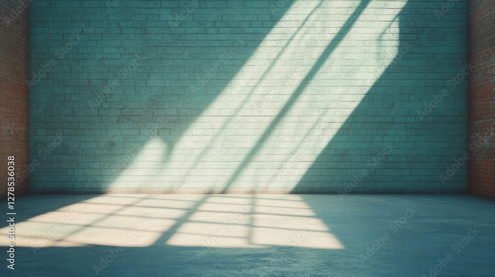 Poster sunlit wall texture with shifting colors and subtle architectural detail