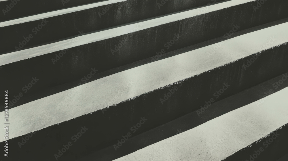 Aufkleber abstract geometric pattern with thick horizontal wall molding texture for modern design