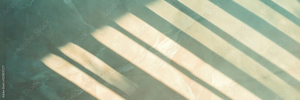 Poster warm beige wall texture with soft grey shadow patterns for design and decoration