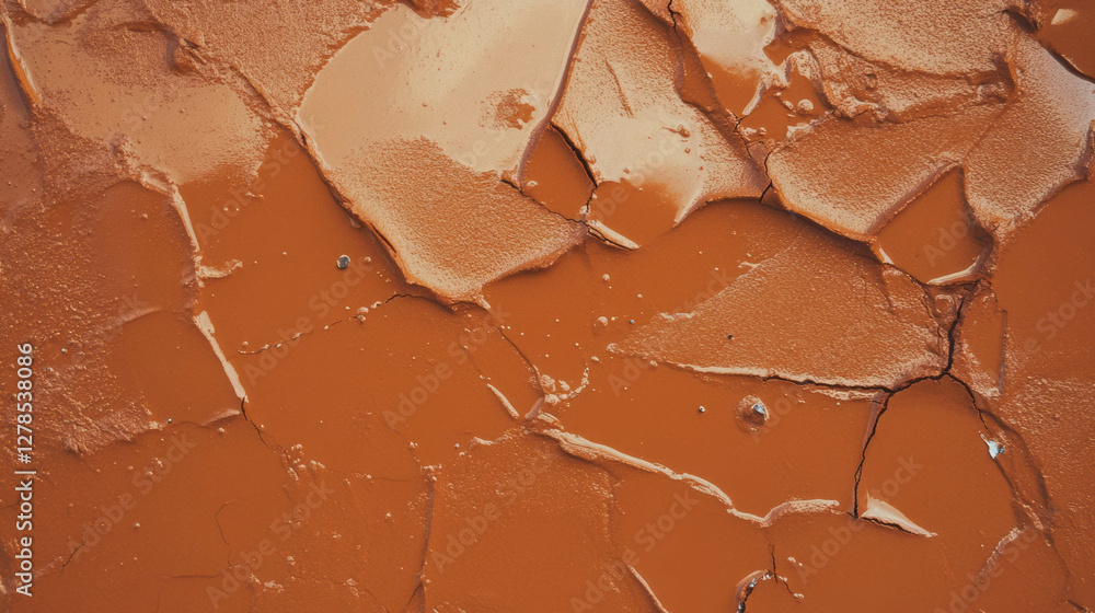 Poster smooth wet mud clay wall texture for natural backgrounds and designs