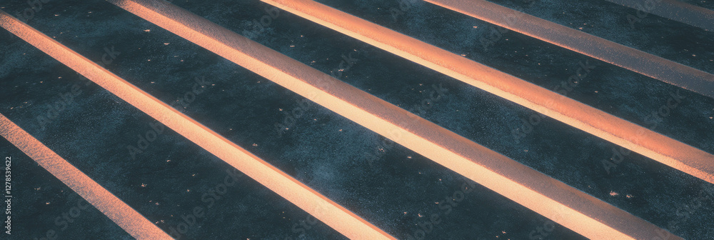 Poster Abstract matte stripes with rough texture for background design