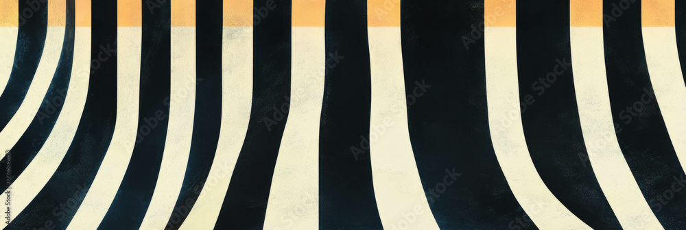 Poster bold abstract design featuring wide stripes with matte finish and soft blended colors