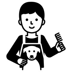 강아지 미용 아이콘