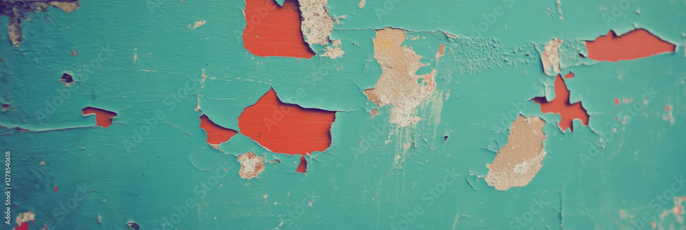 Poster weathered wall texture with chipped plaster and rough grey markings for design and art projects