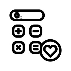 Calculator icon design template SVG