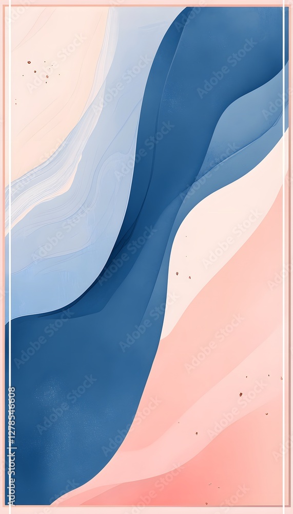 Poster elegant abstract background featuring flowing curves and soft colors