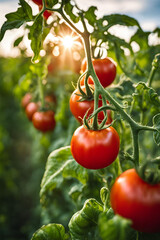 tomatoes on vine