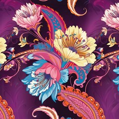 seamless floral pattern with flowers