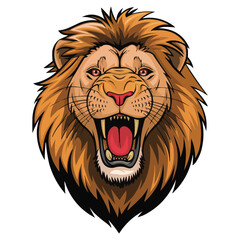 Fototapeta premium lion head vector