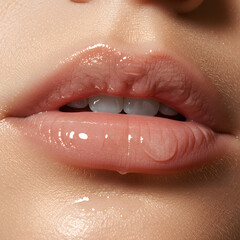Fototapeta premium Close up lips of woman lips