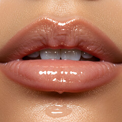 Obraz premium Close up lips of woman lips