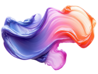 Colorful abstract paint swirl with vibrant hues of purple, pink, and orange