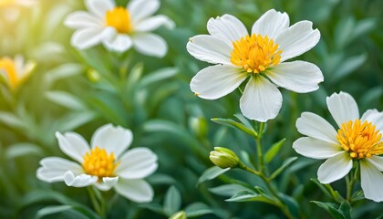 Fototapeta premium white daisy flowers