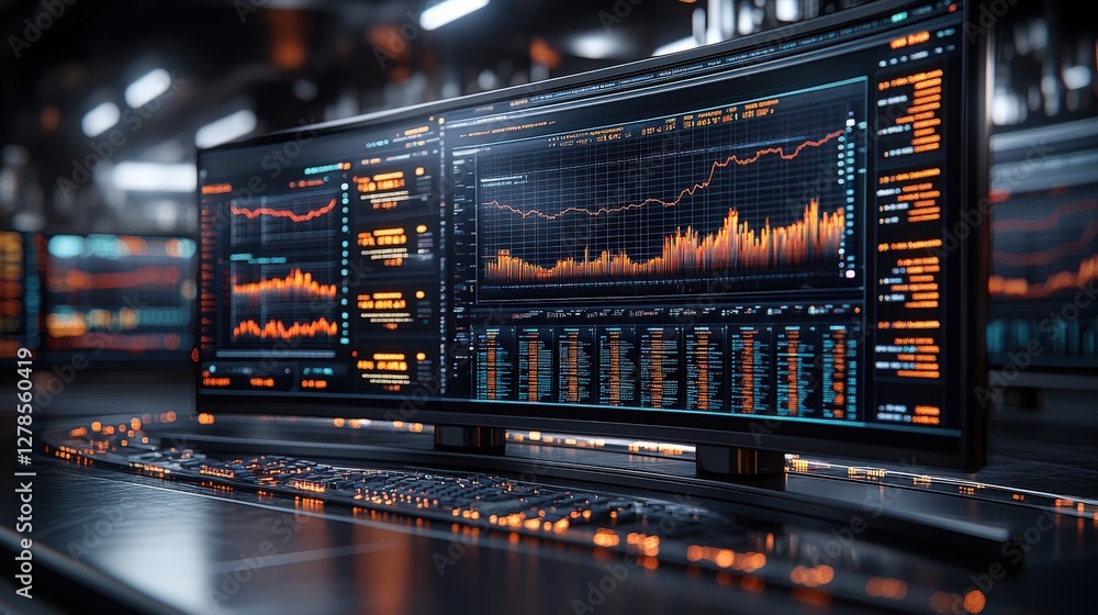 Poster close up of a sound mixer with digital technology and communication elements