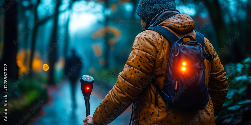 Poster ai-driven smart cane enhancing accessibility for visually impaired individuals in urban environment,