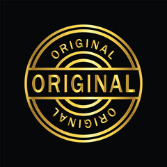 gold color original rubber stamp , icon, flat, design, vector, illustrations, Graphic Design, education, style, trendy, collections 