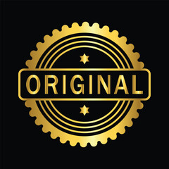 gold color original rubber stamp , icon, flat, design, vector, illustrations, Graphic Design, education, style, trendy, collections 