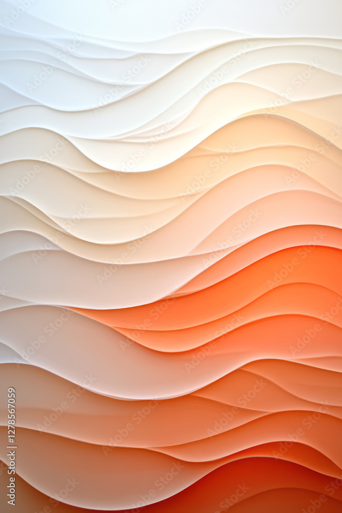 Poster warm honey and apricot gradient arranged in wide horizontal bands, each subtly textured by soft