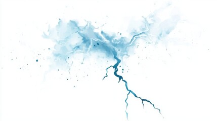 Fototapeta premium Abstract Watercolor Lightning Bolt Design