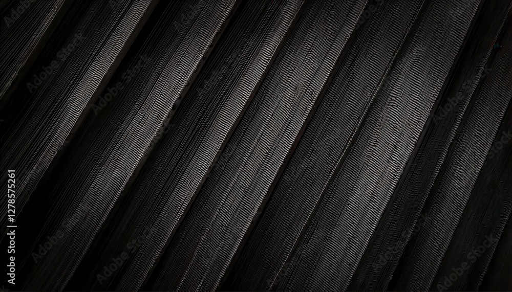 Poster abstract close-up of dark textured parallel lines on a smooth surface, ideal for modern design, back