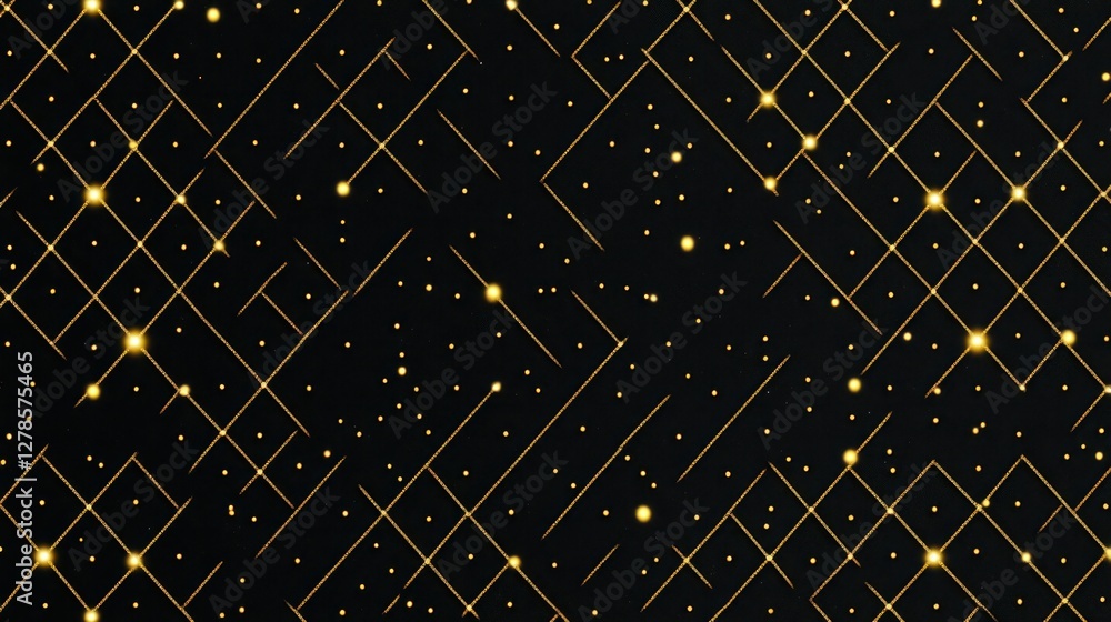 Poster seamless abstract star pattern with geometric textured design