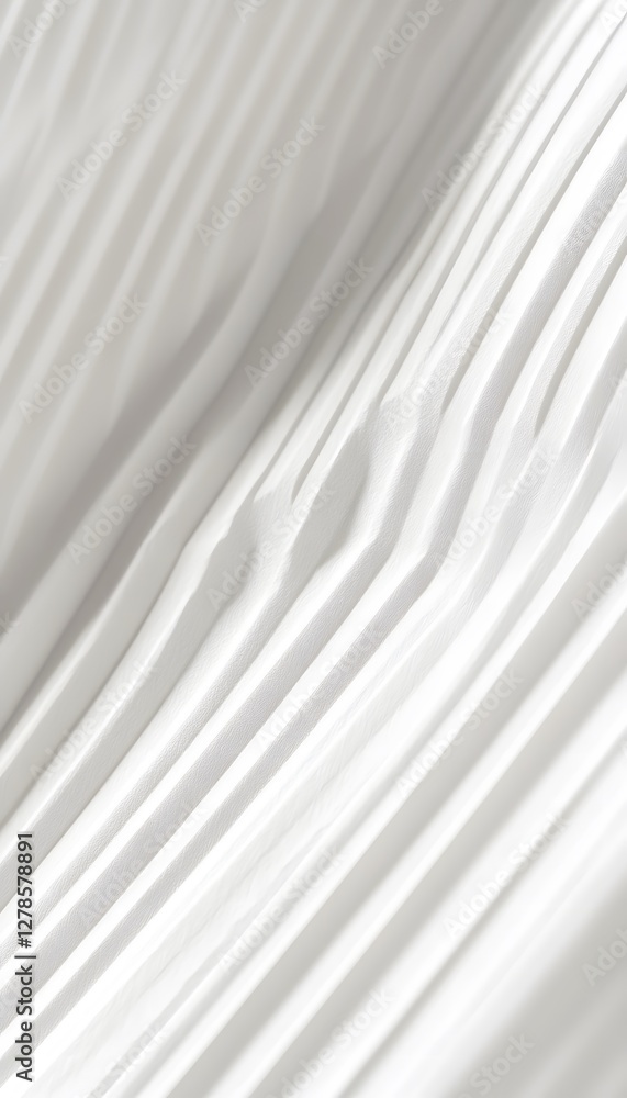 Poster pleated fabric creates a visually appealing pattern of light