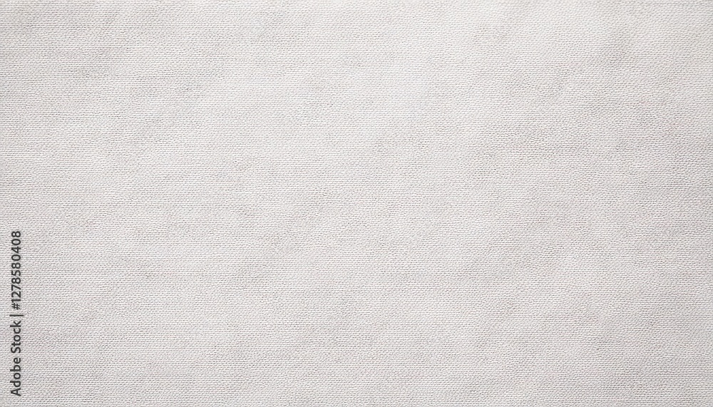Poster close-up texture of smooth, fine beige fabric canvas with subtle weave pattern, ideal for textile de