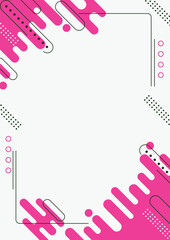 pink abstract background line draw