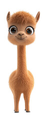 Fototapeta premium PNG Guanaco illustration cartoon animal.