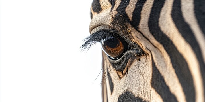 Zebra Eye Close Up