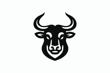 Bold Bull Logo Design Featuring Strong Silhouette and Modern Elements for Powerful Branding