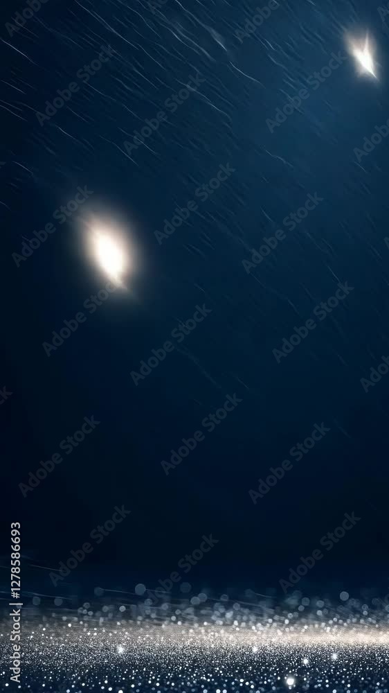 Poster A blue background with a lot of stars. The stars are scattered all over the background. The stars are of different sizes and are placed in different positions
