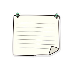 봄을 형상화 한 귀여운 메모장 일러스트레이션