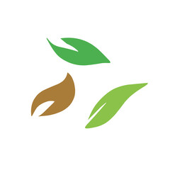 Simple icon of three leaf