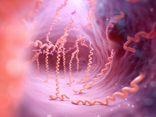 Lyme disease spirochetes attack the cell wall