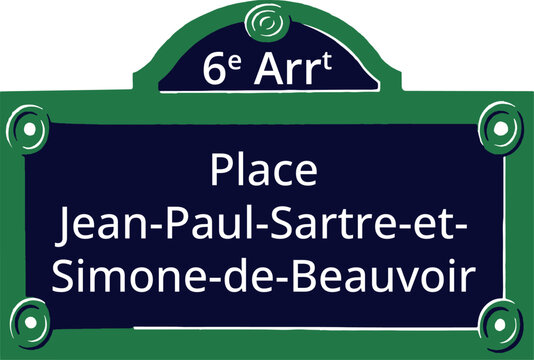 6e Arrt, Elegant Parisian Street Sign