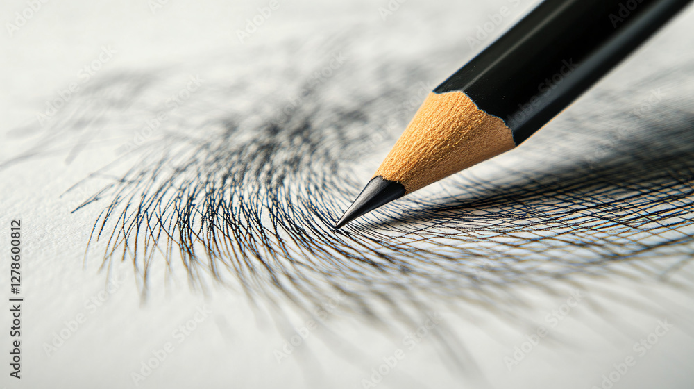 Aufkleber close-up abstract black and white grid pattern with a soft blur effect creating a minimalist and geo