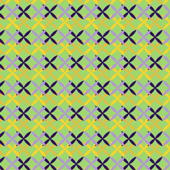 Mardi Gras seamless leaf pattern. Vector illustration of Mardi Gras colors.