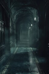 Obraz premium Dark Hallway with Light