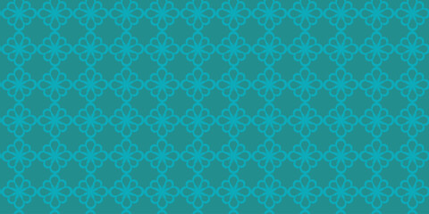 Print Blue green color Elegant Trendy Geometric floral seamless patterns background graphic ornaments Vector tile pattern, Lisbon Arabic Floral Mosaic ,floral pattern for wallpaper ,fabric, textile.