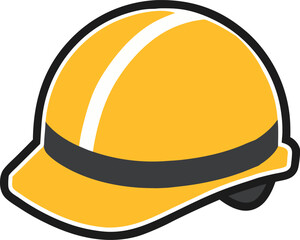 constructor safety helmet colorful vector.
