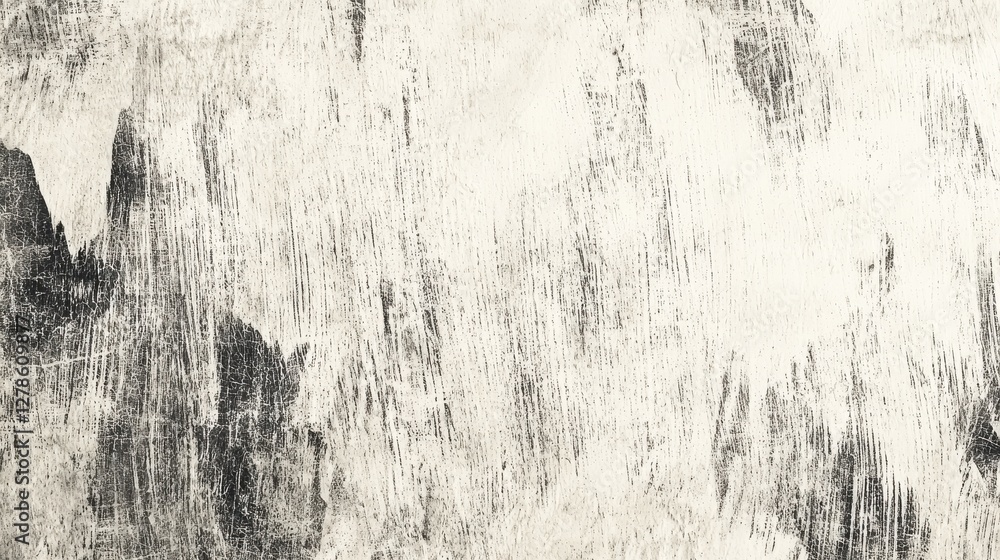 Poster textured surface featuring a blend of white and dark gray tones with distinct markings and scratches