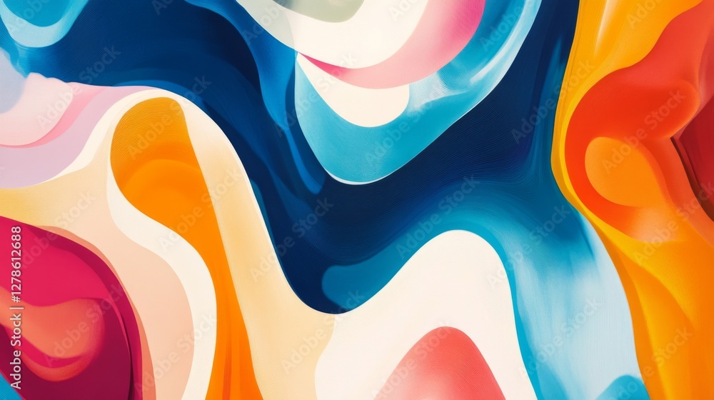 Fototapete an abstract background featuring swirling colors and shapes, symbolizing the fluid and dynamic natur