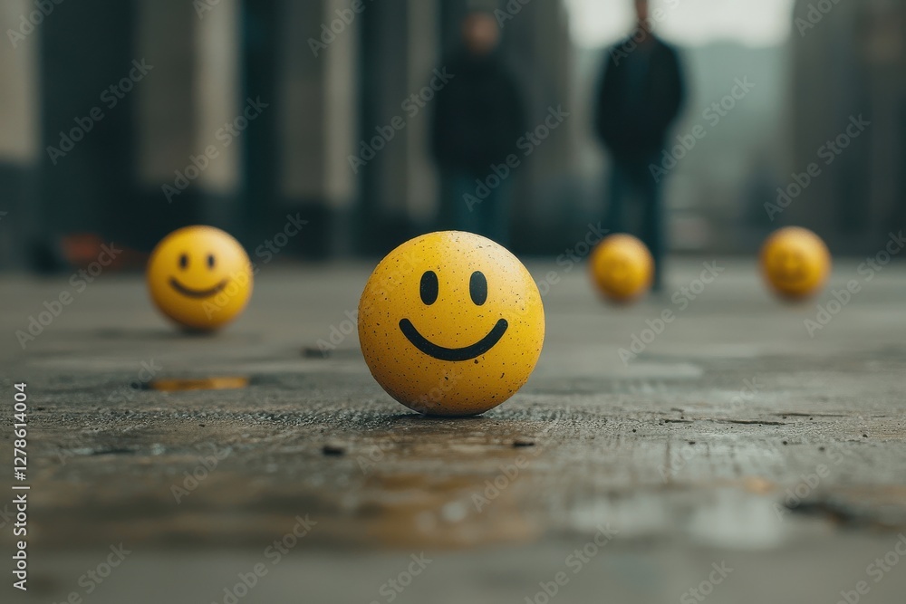 Poster providing survey insights feedback levels with emoticons online visual content user engagement revie