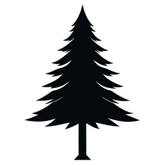 Obraz premium a-mature-pine-tree--conical-shape--with-thick--wel.eps