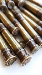 Brass Cartridge Casings Closeup