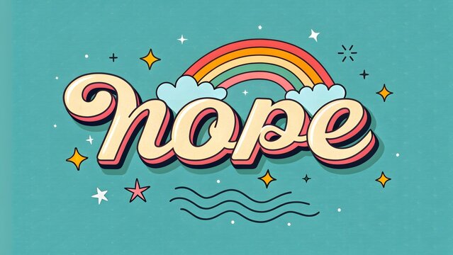 Handwritten nope a funny wavy font perfect f