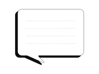 chat and comment icon set. Speech bubble line icon